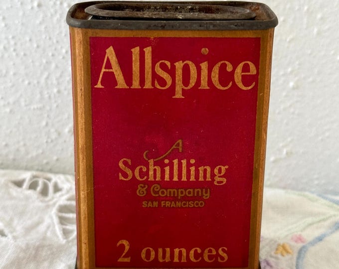 1933 Vintage Collectible 2 oz ALLSPICE Schilling & Company San Francisco