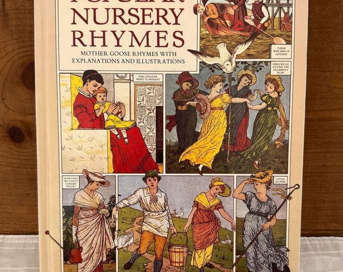 Popular Nursery Rhymes by Jennifer Mulherin; lllustrations Kate Greenaway, Randolph Caldecott, Arthur Rackham, Mervyn Peake - Hardback 1981