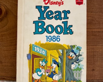 Vintage Disney's Year Book 1986 Wonderful World of Reading