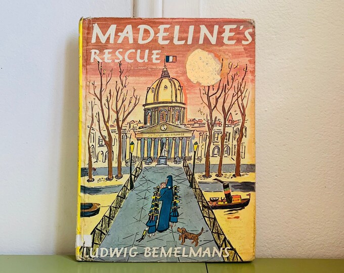 Madeline’s Rescue by Ludwig Bemelmans Large Hardcover Vintage Book 1950s