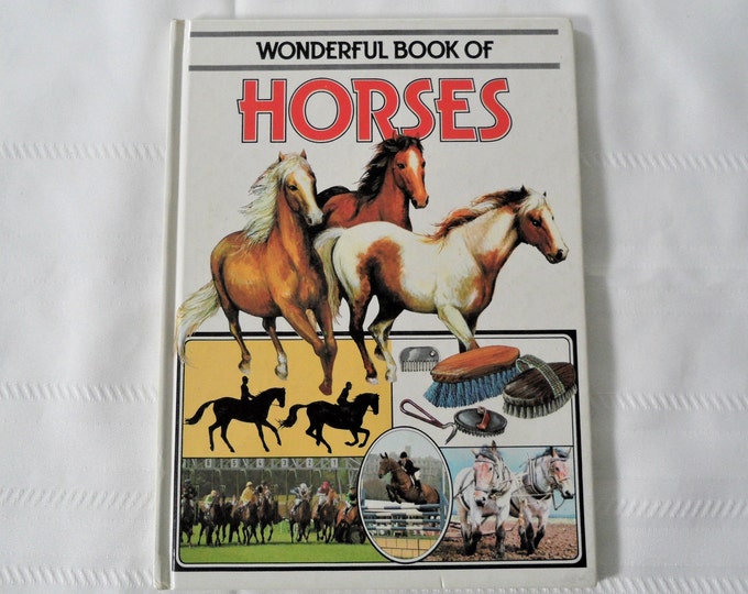 Wonderful Book Of Horses Hardcover 1980s