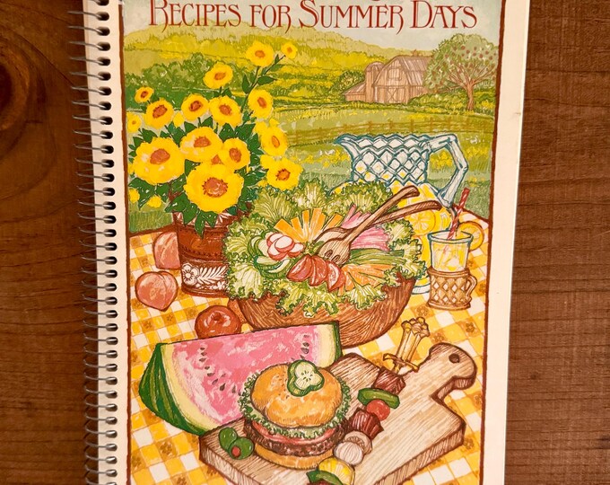 Vintage Cook Book, Recipes For Summer Days Spiral Bound