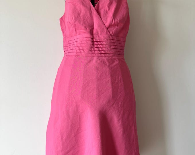 Ann Taylor LOFT Womens Pink Dress Lined Size 10 Linen Blend