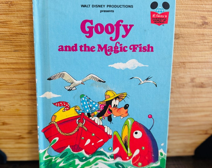 Walt Disney Productions Presents Goofy and the Magic Fish Vintage Children’s Vintage Book