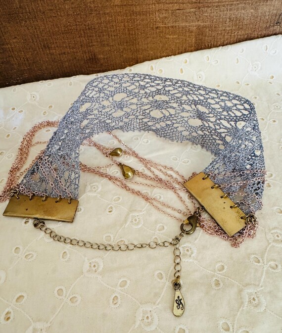 Multi Layer Choker Necklace - image 4