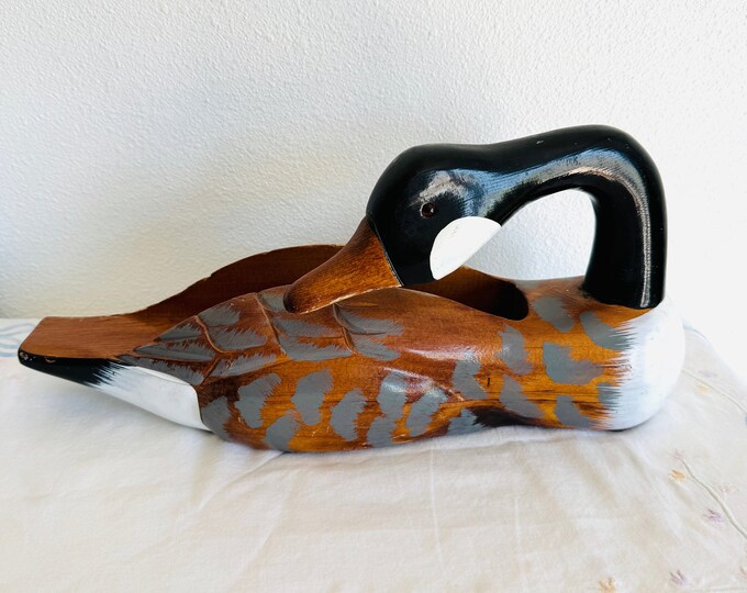 Vintage Wooden Canadian Honker Mail Holder