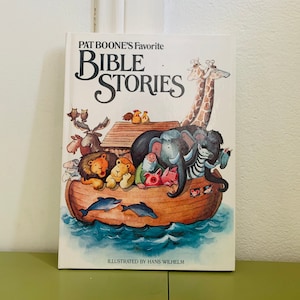 Pat Boone’s Favorite Bible Stories Hardcover Vintage Children’s Book 1984