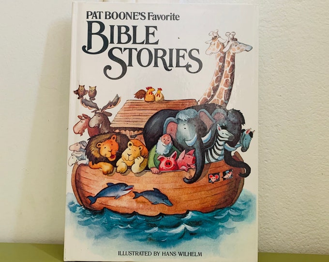 Pat Boone’s Favorite Bible Stories Hardcover Vintage Children’s Book 1984