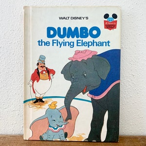 Walt Disney&#39;s Vintage 1978 Wonderful World Of Reading Dumbo The Flying Elephant