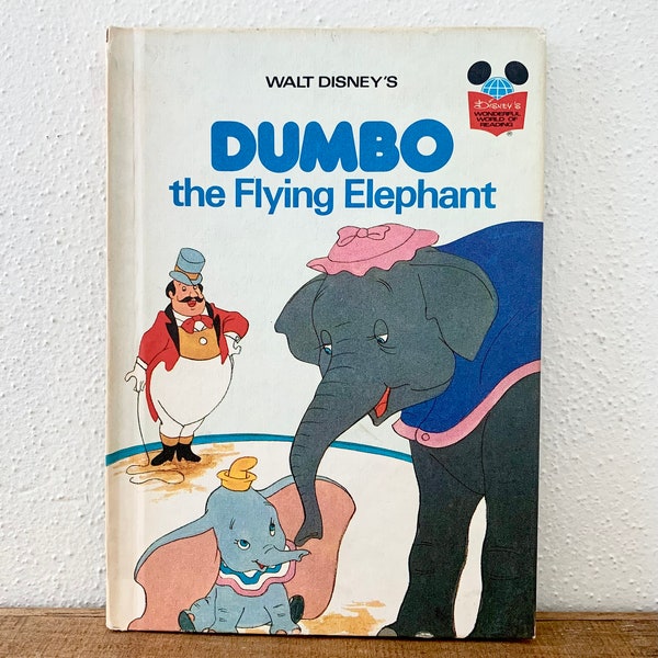 Walt Disney's Vintage 1978 Wonderful World Of Reading Dumbo The Flying Elephant