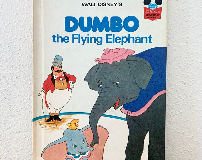 Walt Disney's Vintage 1978 Wonderful World Of Reading Dumbo The Flying Elephant