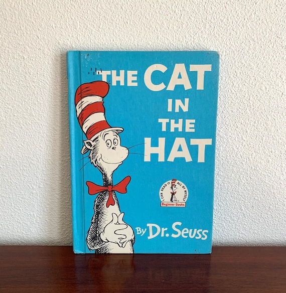 The Cat in the Hat by Dr Seuss Hardcover 1957 Vintage Children's