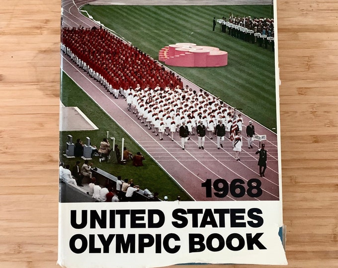 1968 United States Olympic Book Hardcover With Dust Jacket