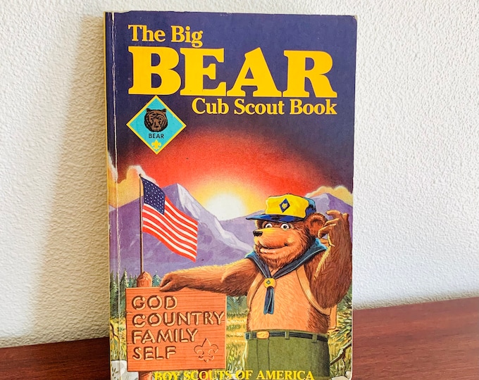 The Big Bear Cub Scout Book 1984 Boy Scout Vintage Book, Boy Scouts of America Memorabilia, Young Scouting Book