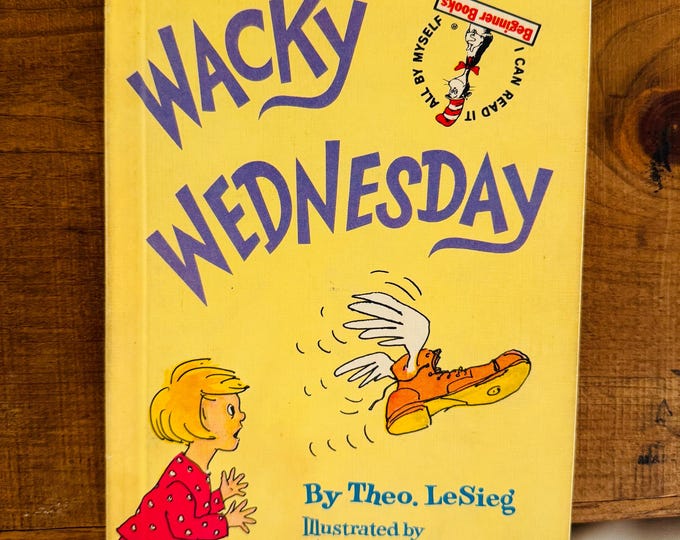 Wacky Wednesday by Dr. Seuss 1974 First Edition