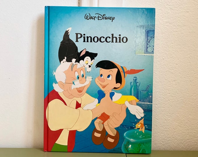 Walt Disney Pinocchio Hardcover Vintage Children’s Book