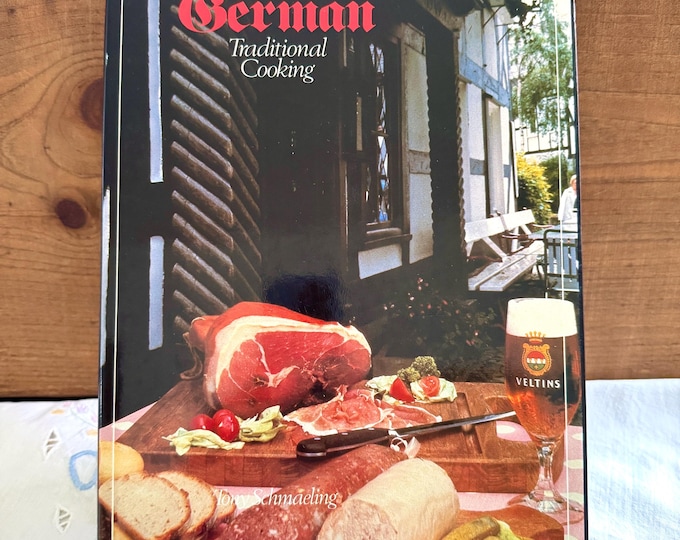 German Traditional Cooking Hardcover Tony Schmaeling Dust Jacket Germany Vintage