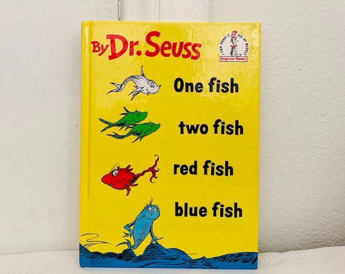 One Fish Two Fish Red Fish Blue Fish, by Dr. Seuss, Theodore Geisel Hardcover 1960