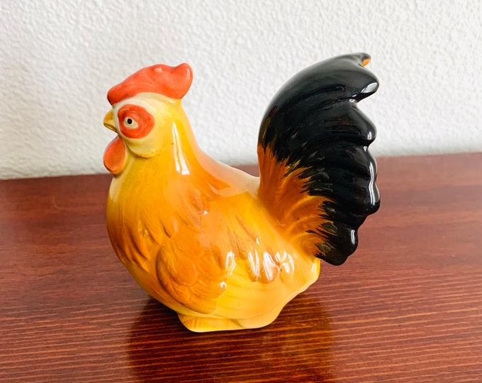 Vintage 1981 OMC Japanese Otagiri Rooster Salt Shaker