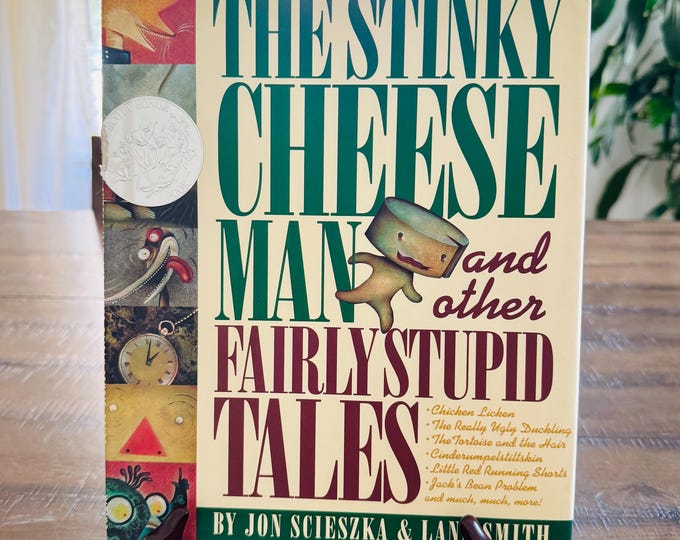 The Stinky Cheese Man and other Fairly Stupid Tales Jon Scieszka Hardcover DJ