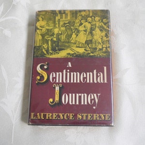 1942 A Sentimental Journey Through France and Italy Hardcover DJ (Black and Gold Edition)