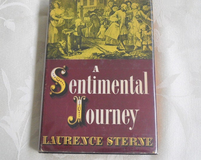 1942 A Sentimental Journey Through France and Italy Hardcover DJ (Black and Gold Edition)