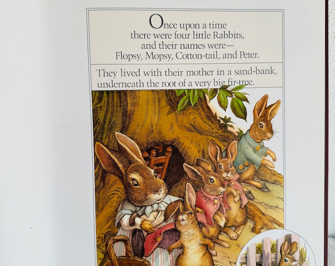 The Classic Tale of Peter Rabbit and Other Cherished Stories 1986 Vintage Large Book