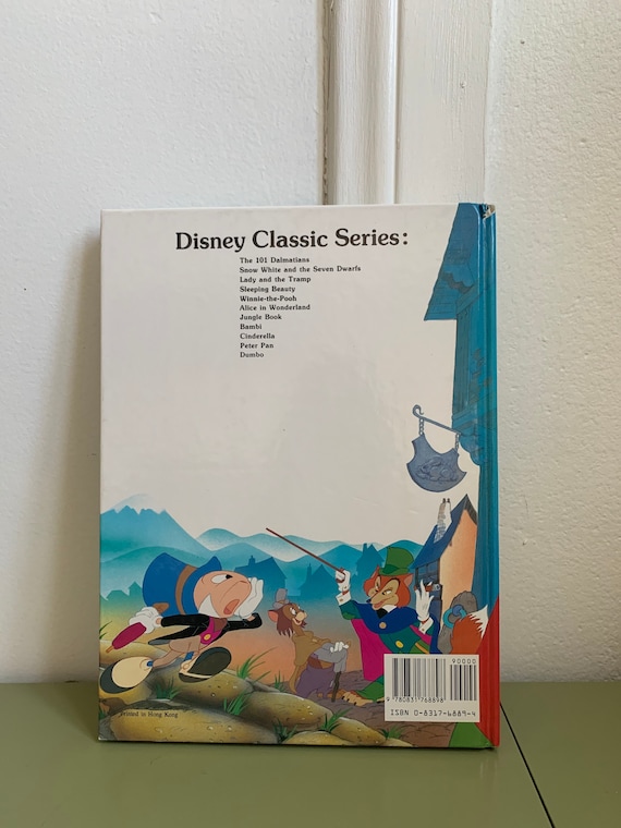 Walt Disney Pinocchio Hardcover Vintage Children's Book