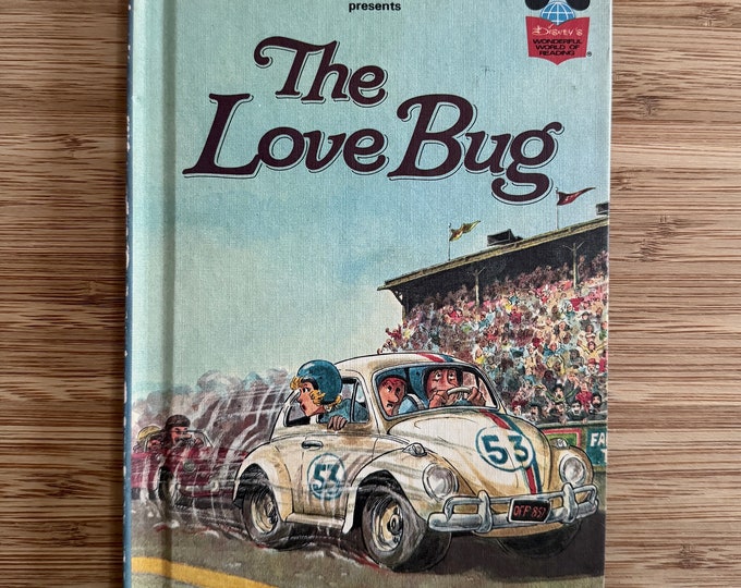 RARE Vintage 1979 'The Love Bug' Walt Disney's Wonderful World of Reading Hardback