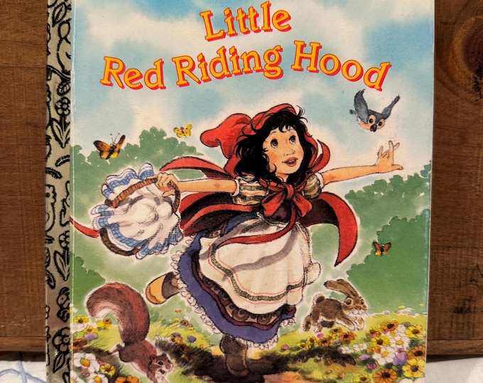 Vintage Children's Book - Little Golden Book - Little Red Riding Hood- 1992 Edition