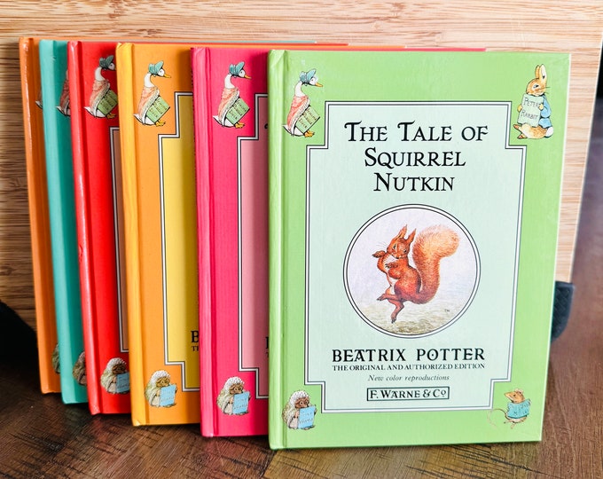 Vintage Children’s Books The Tales Of Benjamin Bunny And Others By Beatrix Potter Set Of Six Books