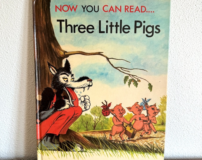 Now You Can Read Three Little Pigs * Lucy Kincaid * Eric Rowe * Brimax Books * 1978 * Vintage Kids Book