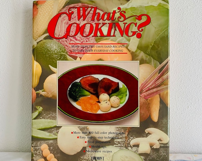 Whats Cooking Cookbook 2000 Recipes 800 Photos Hardcover Dustjacket Tormont