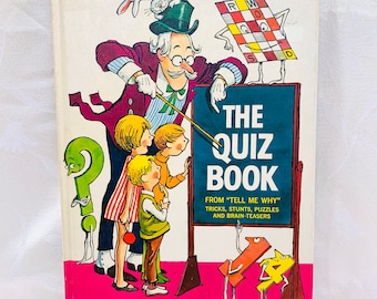 The Quiz Book by Arkady Leokum - 1968 - Vintage Children’s Book