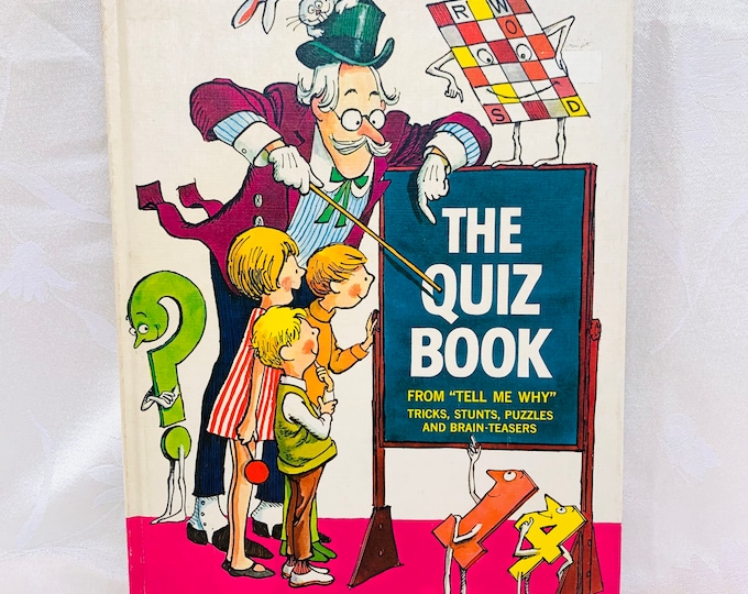 The Quiz Book by Arkady Leokum - 1968 - Vintage Children’s Book