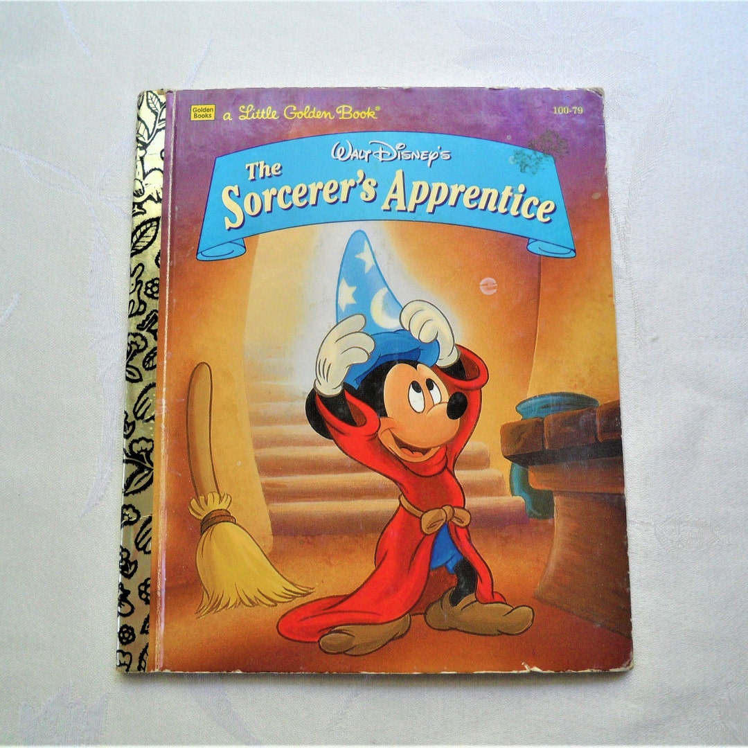 Walt Disney's the Sorcerer's Apprentice A Little Golden Book Hardcover 1990s Etsy