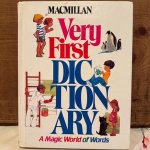 1983 Macmillan Very First Dictionary A Magic World Of Words, First Dictionary, Children's Dictionary, Vintage Dictionary, Dictionary