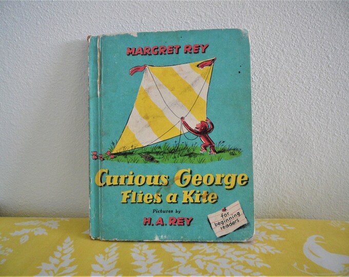 Curious George Flies A Kite By Margret Rey Hardcover 1958