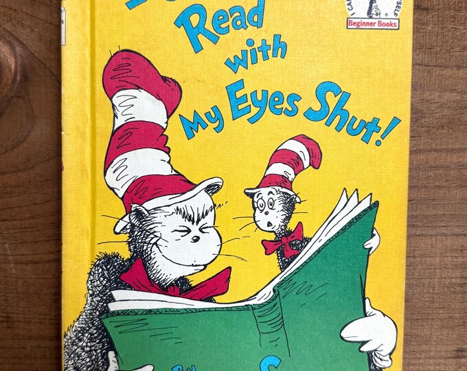 Dr. Seuss I Can Read With My Eyes Shut Hardcover 1978