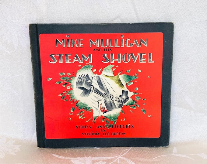 Vintage Mike Mulligan And His Steam Shovel 1967 Hardcover Book Virginia Lee Burton