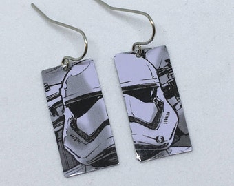 Star Wars Stormtroopers - Upcycled Tin Earrings