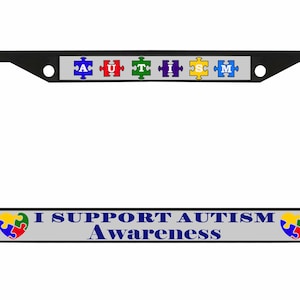 Autismus Bewusstsein Nummernschild Rahmen für Geburtstagsgeschenk, Autismus spricht Anti-Diebstahl, Autismus Krieger Auto Auto Tag Halter
