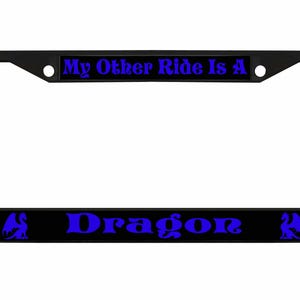 My Other Ride is A Dragon Ontworpen in Amerika Metalen auto nummerplaat frame auto tag houder/auto-accessoires