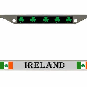 Ireland Flag Irish Country Designed Metal Car License Plate Frame Auto Tag Holder/Car Accessories