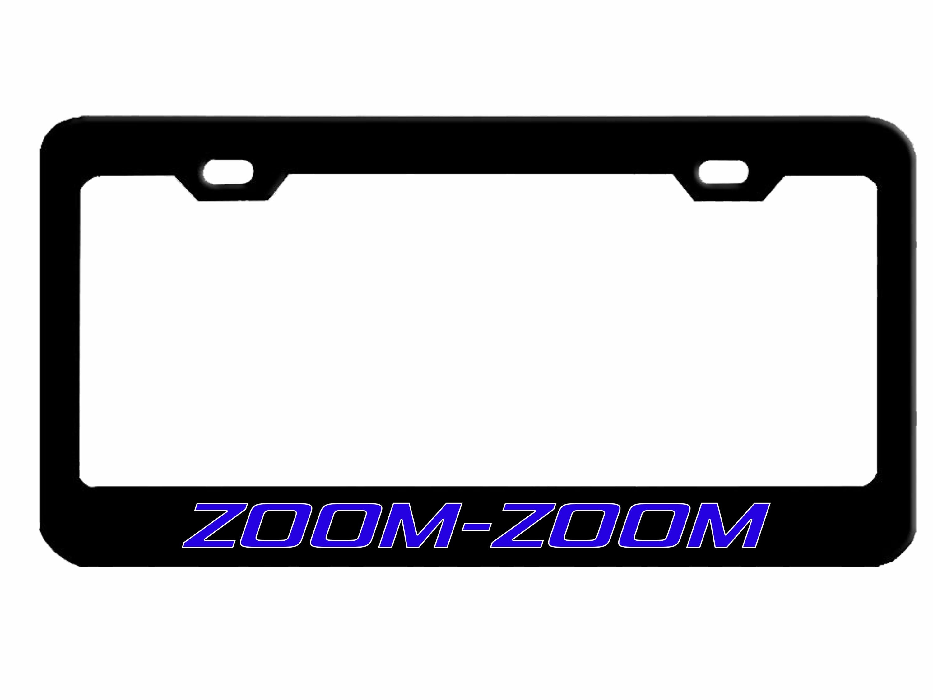 Mazda ZOOM-ZOOM Style Metal License Plate Frame Personalized / Car
