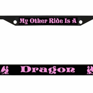 My Other Ride is A Dragon Ontworpen in Amerika Metalen auto nummerplaat frame auto tag houder/auto-accessoires