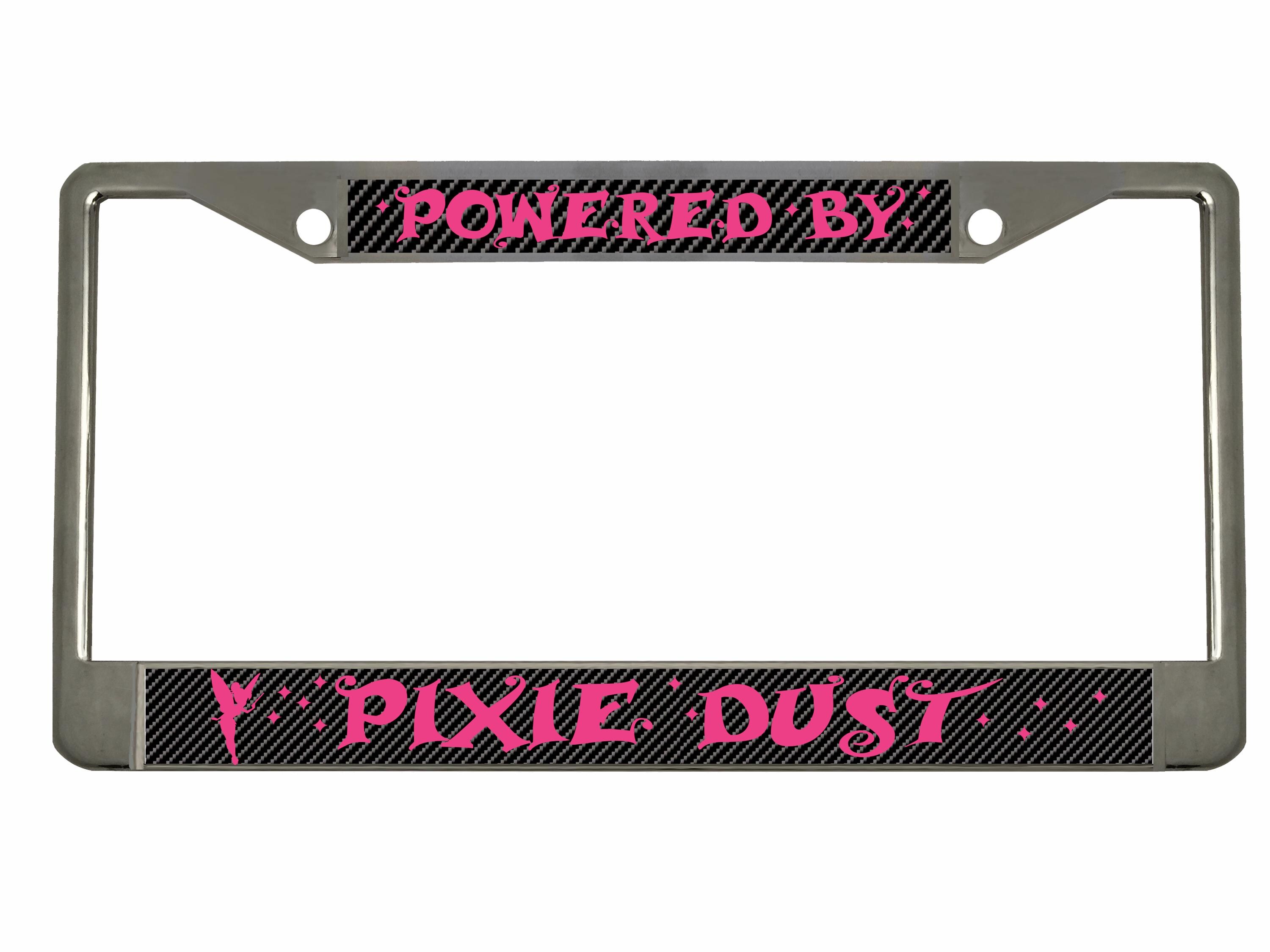 Pixie Dust License Plate Frame - Chrome Car Tag Holder - Etsy