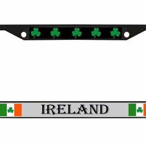 Ireland Flag Irish Country Designed Metal Car License Plate Frame Auto Tag Holder/Car Accessories