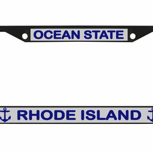 Ocean State Rhode Island Designed Car License Plate Frame Auto Tag Holder/Car  Accessories