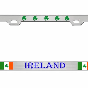 Ireland Flag Irish Country Designed Metal Car License Plate Frame Auto Tag Holder/Car Accessories